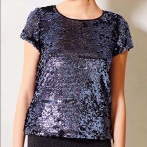 Leifsdottir Anthropologie Sequin Top